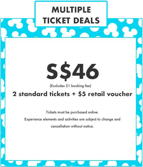 Multiple Ticket Deals - Pop Up Disney! - S$46