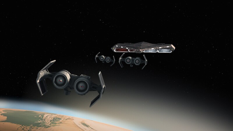 TIE Bombers over Ryloth