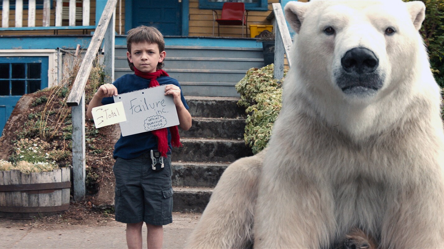 Timmy Failure (Winslow Fegley) and his polar bear, Total
