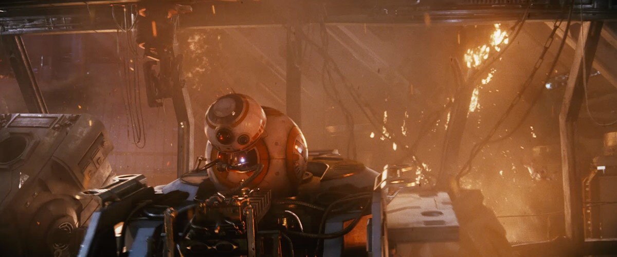 BB-8 piloting an AT-ST aboard the First Order Dreadnaught 'Supremacy' BB-8 piloting an AT-ST aboard the First Order Dreadnaught 'Supremacy'