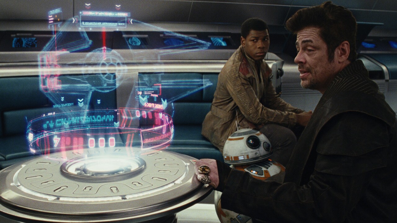 As Canto Bight’s police closed in, DJ arrived and spirited Finn and Rose away aboard a stolen shi...