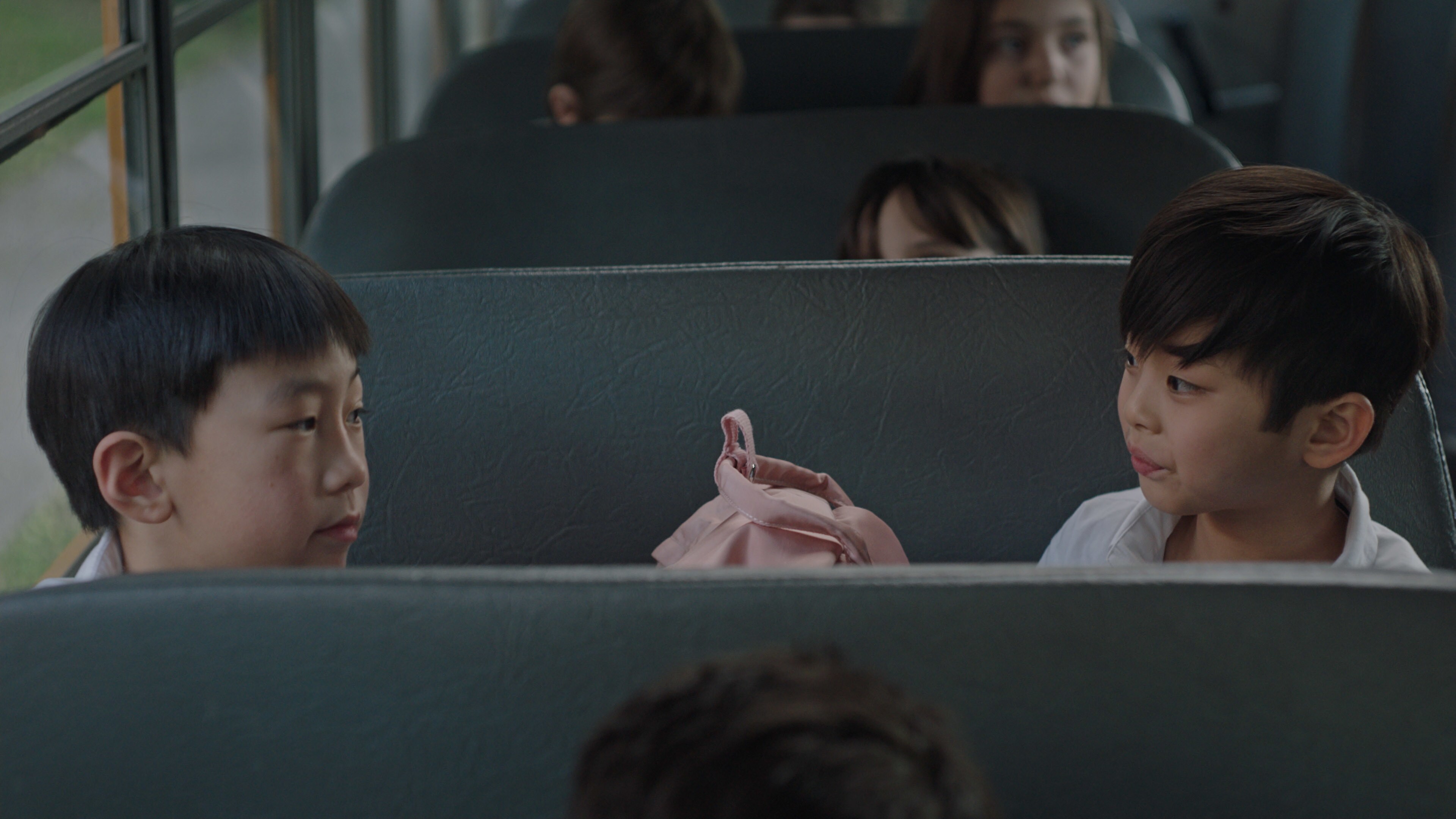 (L-R): Ching Yin Ryan Hu as Rob and Kalo Moss as Gabriel in Disney’s “LAUNCHPAD” Season One short, “THE LITTLE PRINCE(SS),” Written and Directed by Moxie Peng. Photo courtesy of Disney. © 2021 Disney Enterprises, Inc. All Rights Reserved.