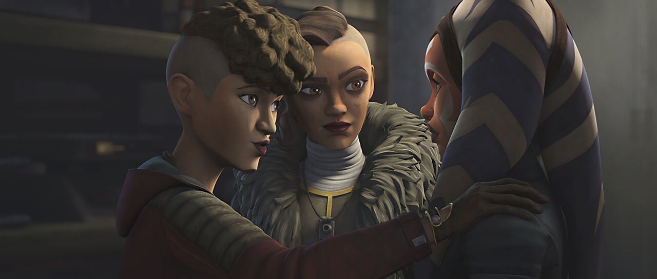 Ahsoka, Trace, and Rafa return to Level 1313 on Coruscant. Despite her earlier conflicts with Ahs...