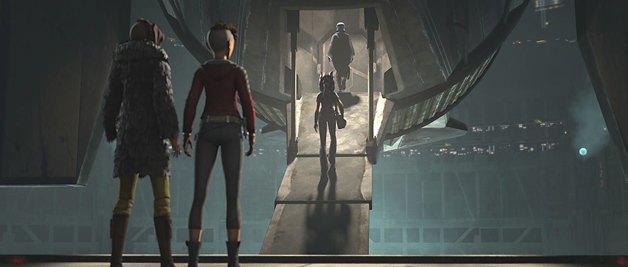 Ahsoka is worried that this path may lead her back to the Jedi, but the Martez sisters encourage ...