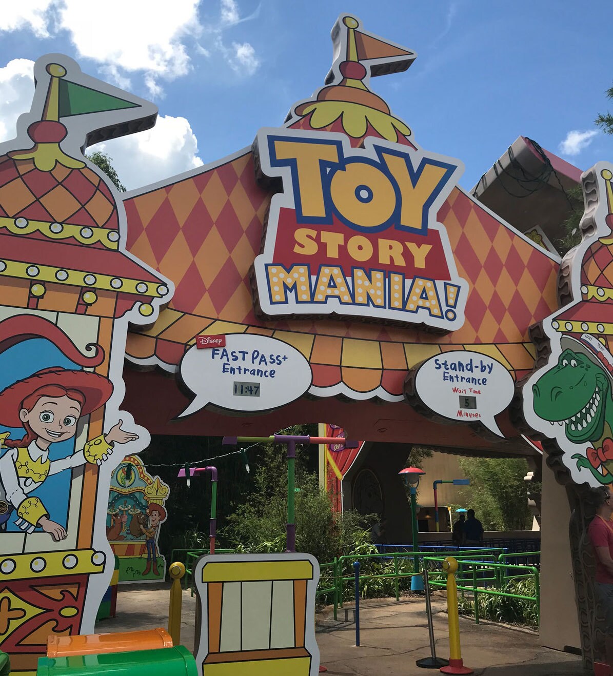 Toy Story Land Midway Mania Entrance in Walt Disney World