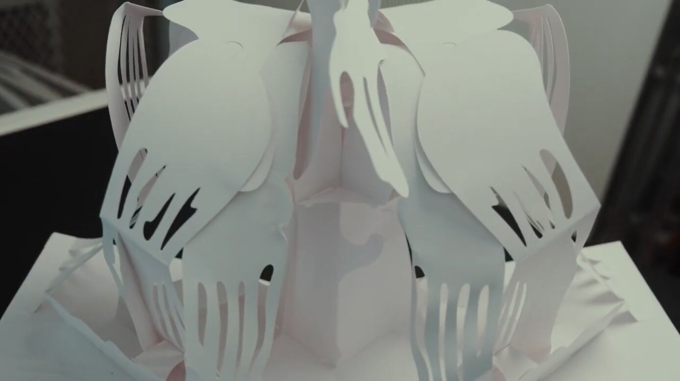 Image of the Tree of Souls prototype from Avatar: The Ultimate Pop-Up Book.