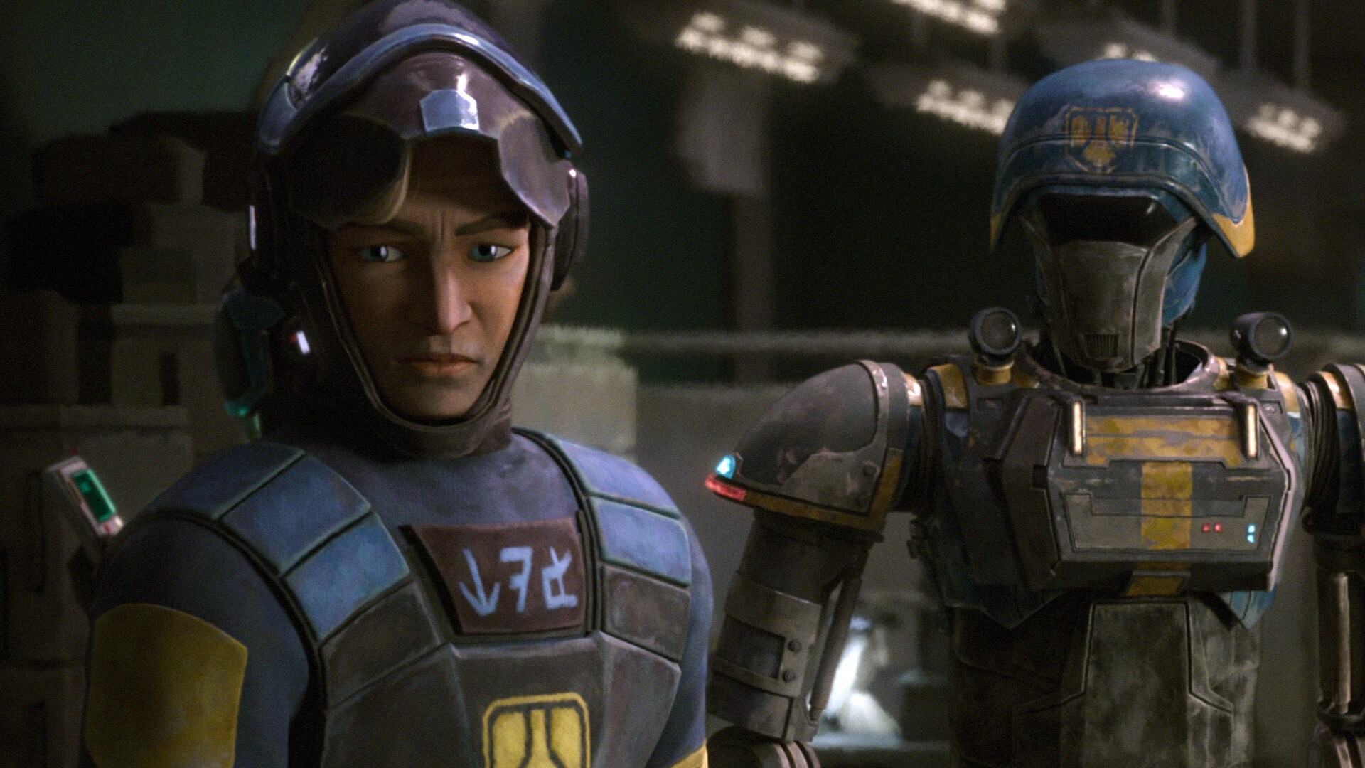 The acronym TDF can be seen on some officer uniforms, denoting members of the Tactical Defense Force.