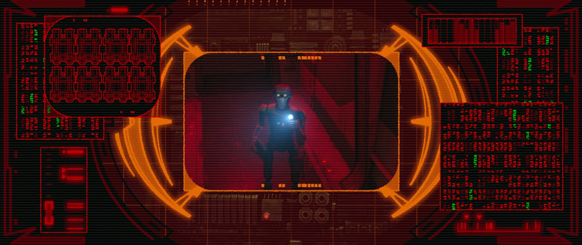 Spybots droid's eye view".