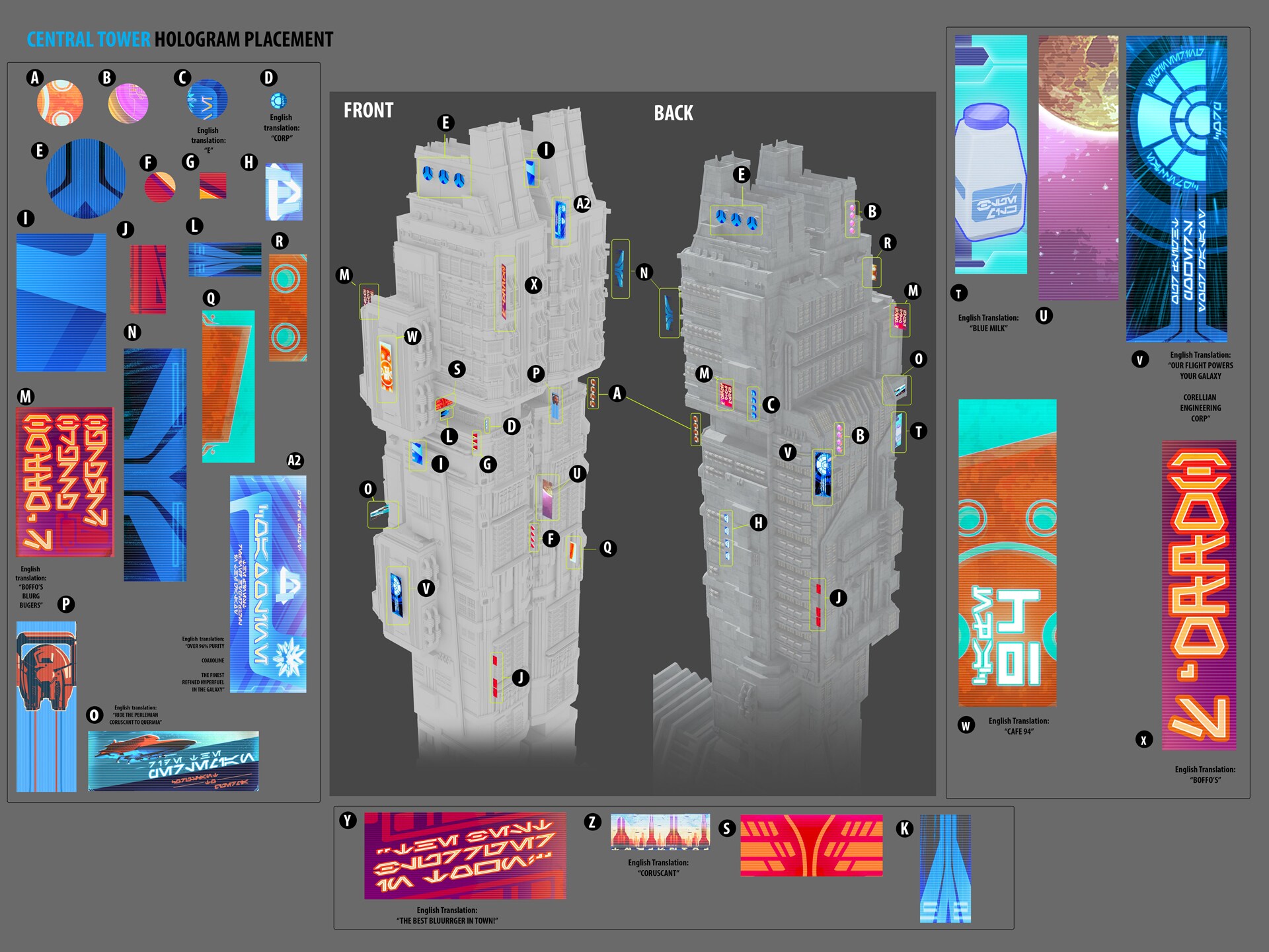 Janix hoverway platform concept art by the design team.