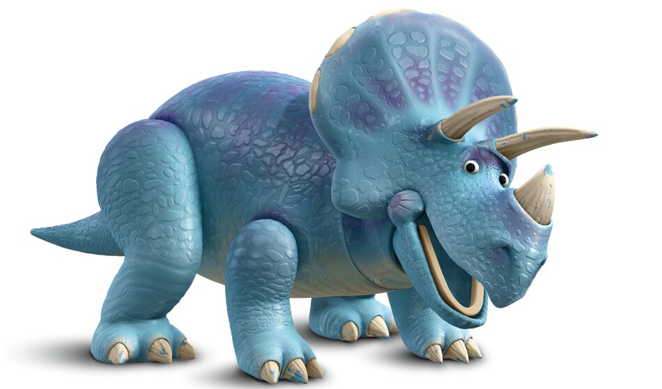 Animated character Trixie (Triceratops) from the movie "Toy Story 3"