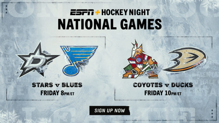 Exclusively on ESPN+ and Hulu This Week: Four National Hockey League Games on Tuesday, Dec. 14 and Friday, Dec. 17
