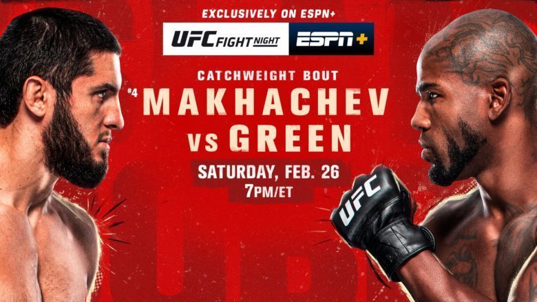 UFC Fight Night: Makhachev vs. Green on February 26 Exclusively on ESPN+