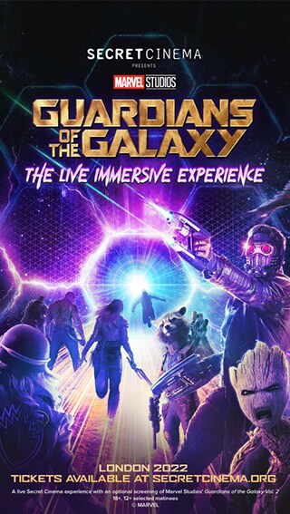 Secret Cinema Guardians of the Galaxy poster
