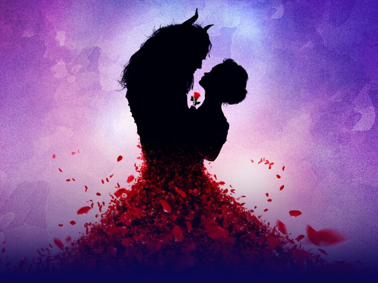 disney silhouettes beauty and the beast