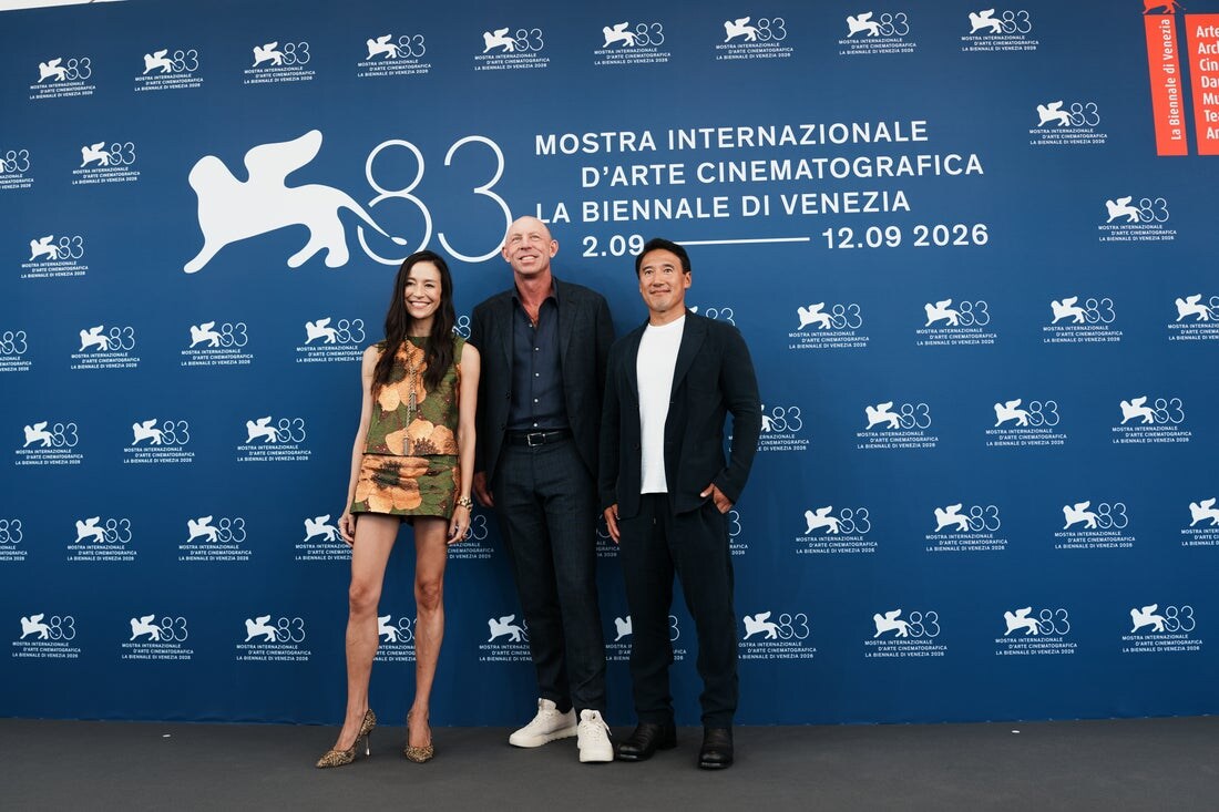 Filmakers Elizabeth Chai Vasarhelyi and Jimmy Chin at the 83rd Venice International Film Festival