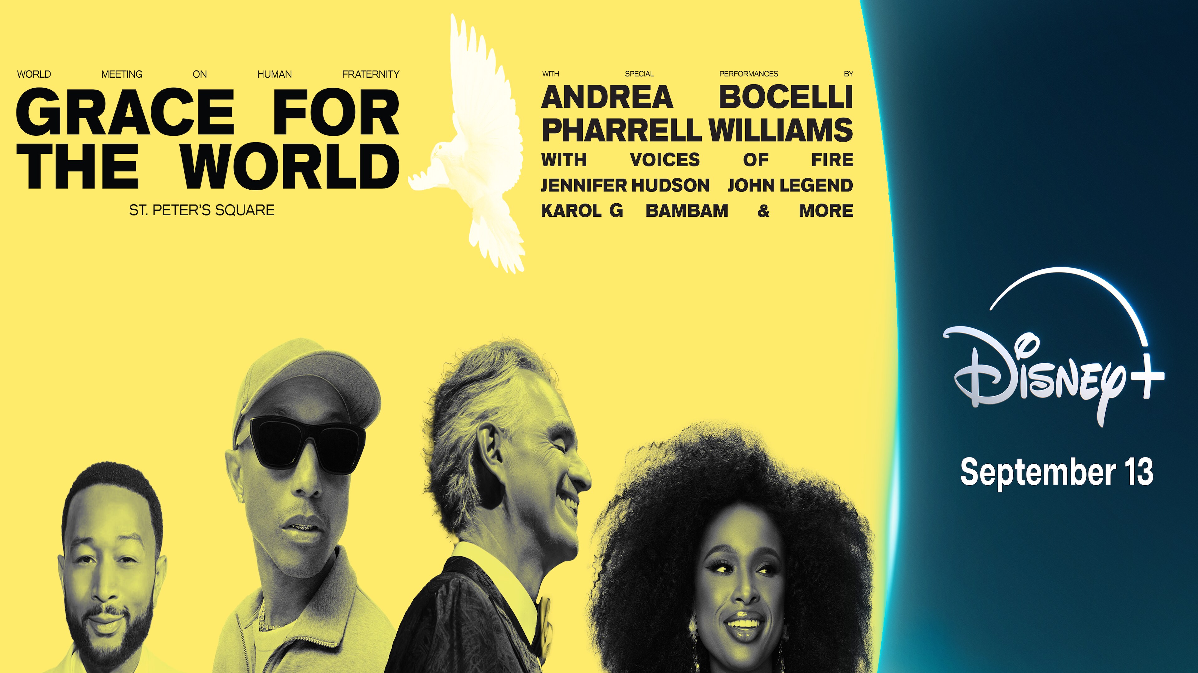   JENNIFER HUDSON AND BAMBAM JOIN GRACE FOR THE WORLD CONCERT IN VATICAN CITY