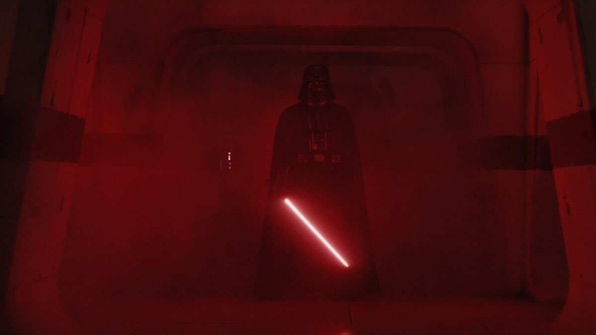 Darth Vader preparing to attack Rebel forces