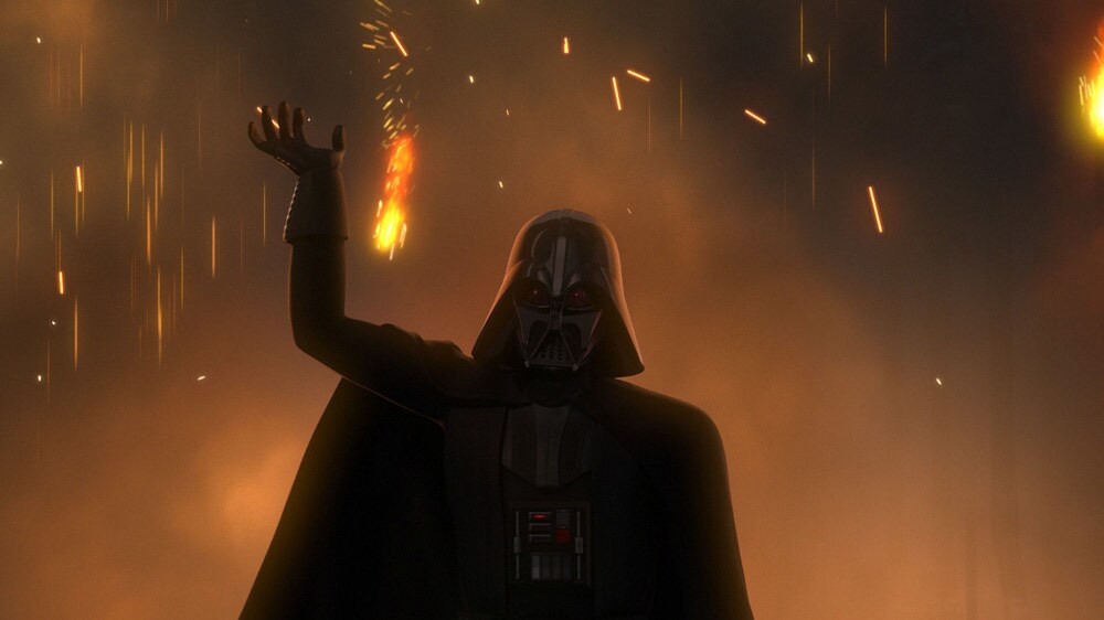 Darth Vader raises a walker