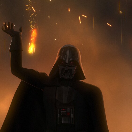 Darth Vader raises a walker