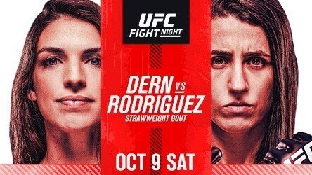 UFC Fight Night: Dern vs. Rodriguez October 9 Exclusively on ESPN+  