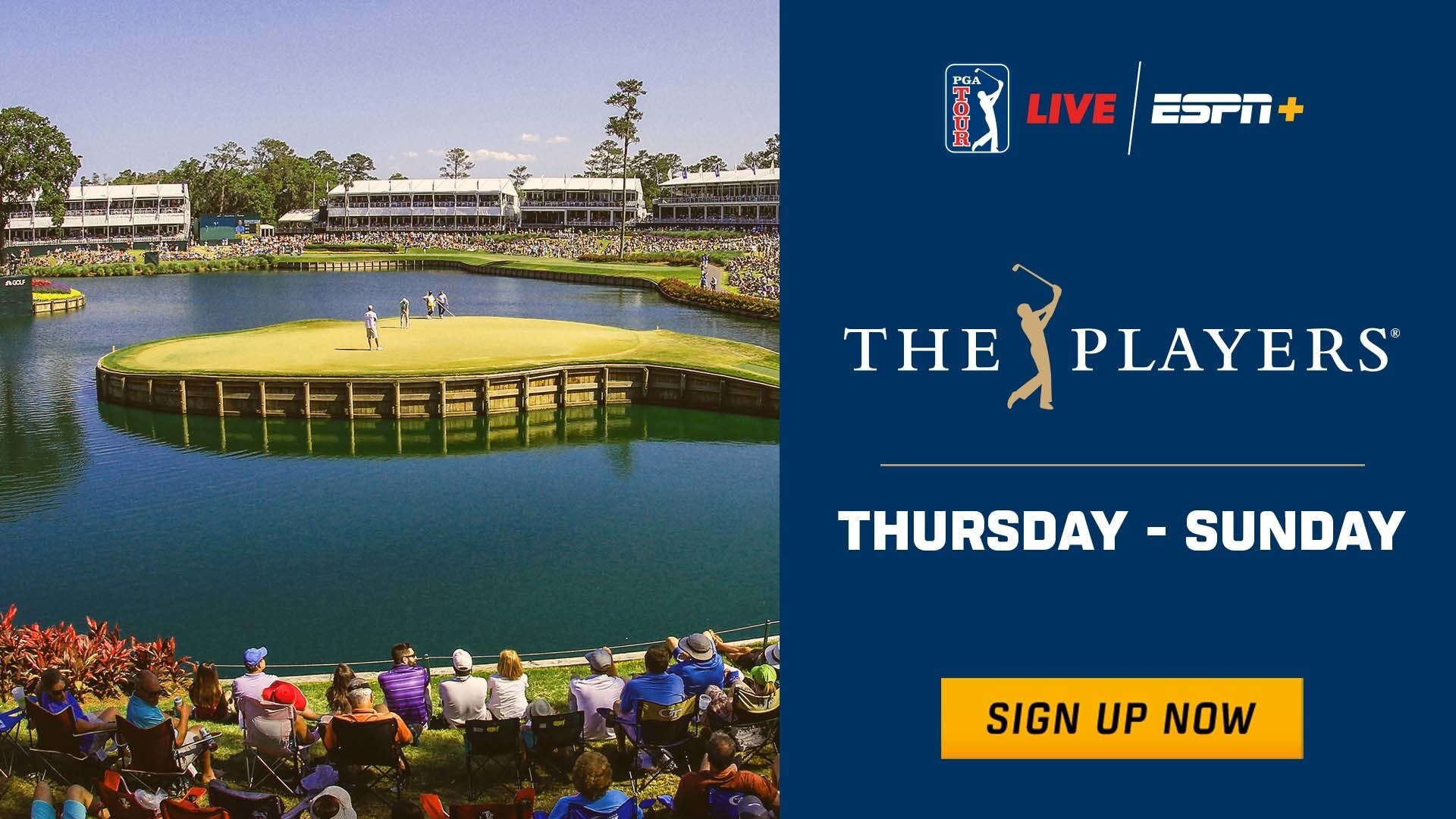 PGA TOUR LIVE Exclusively on ESPN+: More Shots, More Players, More Feeds at THE PLAYERS Championship Starting Tuesday, March 8, from TPC Sawgrass in Ponte Vedra Beach, Florida