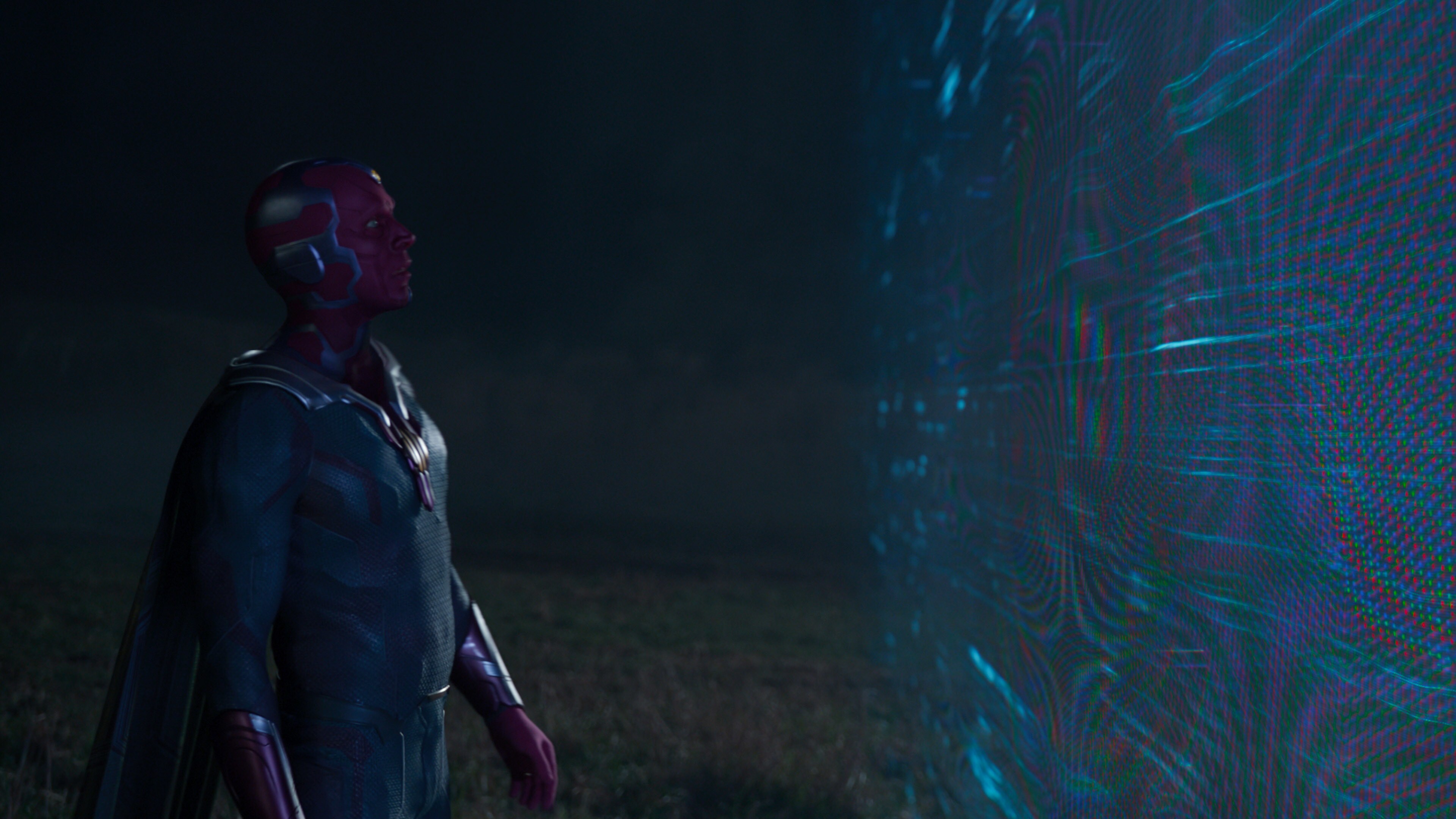 Paul Bettany as Vision in Marvel Studios' WANDAVISION exclusively on Disney+. Photo courtesy of Marvel Studios. ©Marvel Studios 2021. All Rights Reserved.