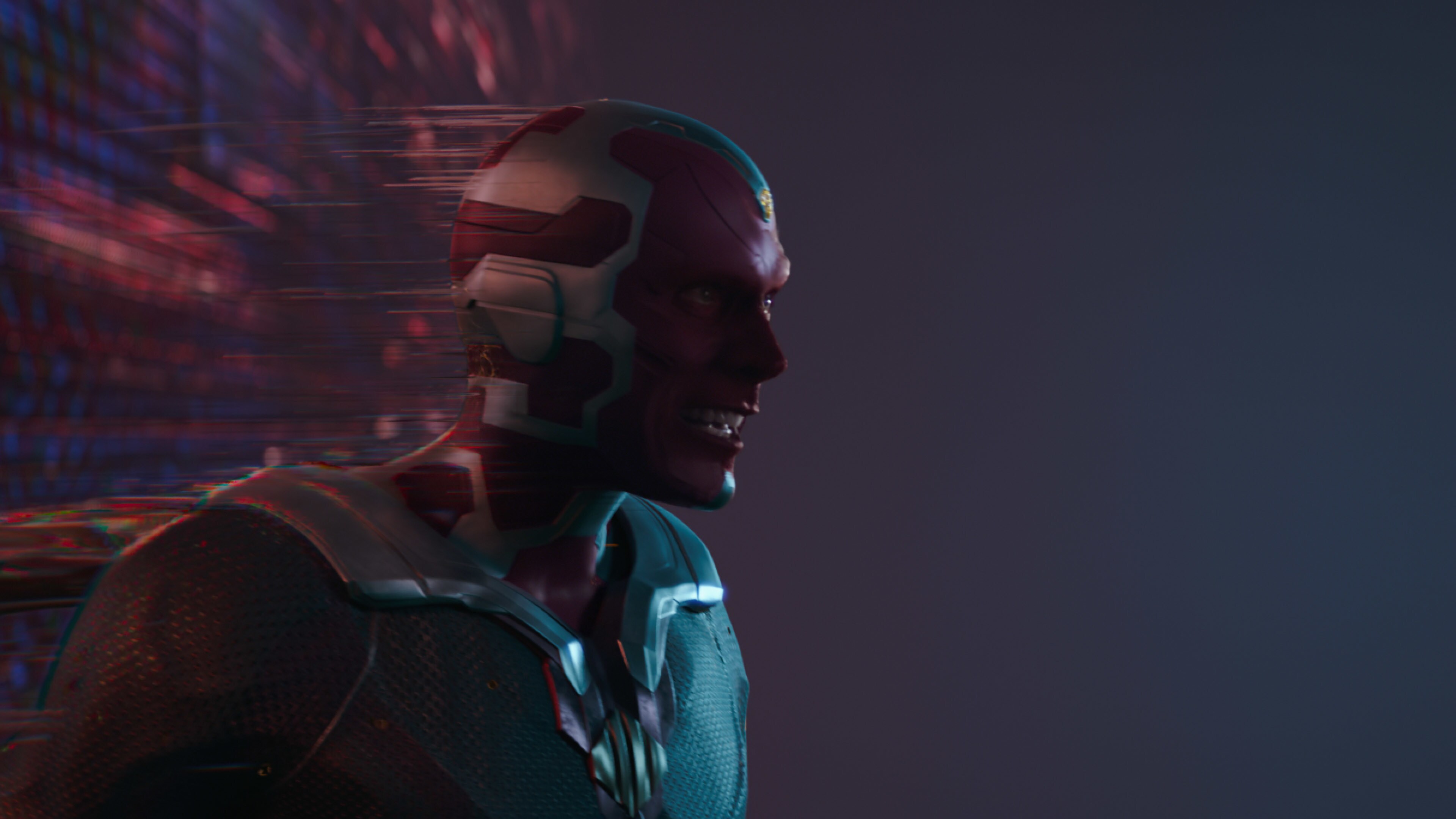 Paul Bettany as Vision in Marvel Studios' WANDAVISION exclusively on Disney+. Photo courtesy of Marvel Studios. ©Marvel Studios 2021. All Rights Reserved.