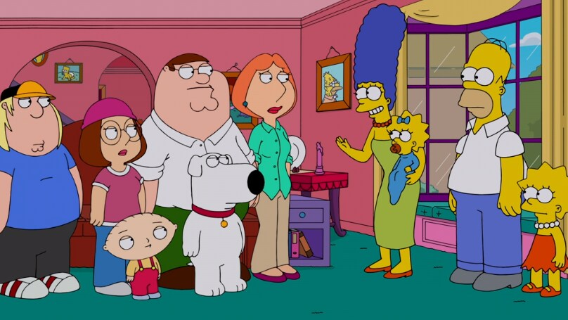 The Simpsons Guy: o dia em que os Griffin visitam Springfield