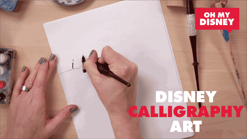 Calligraphy Artist Creates Amazing Disney Quotes