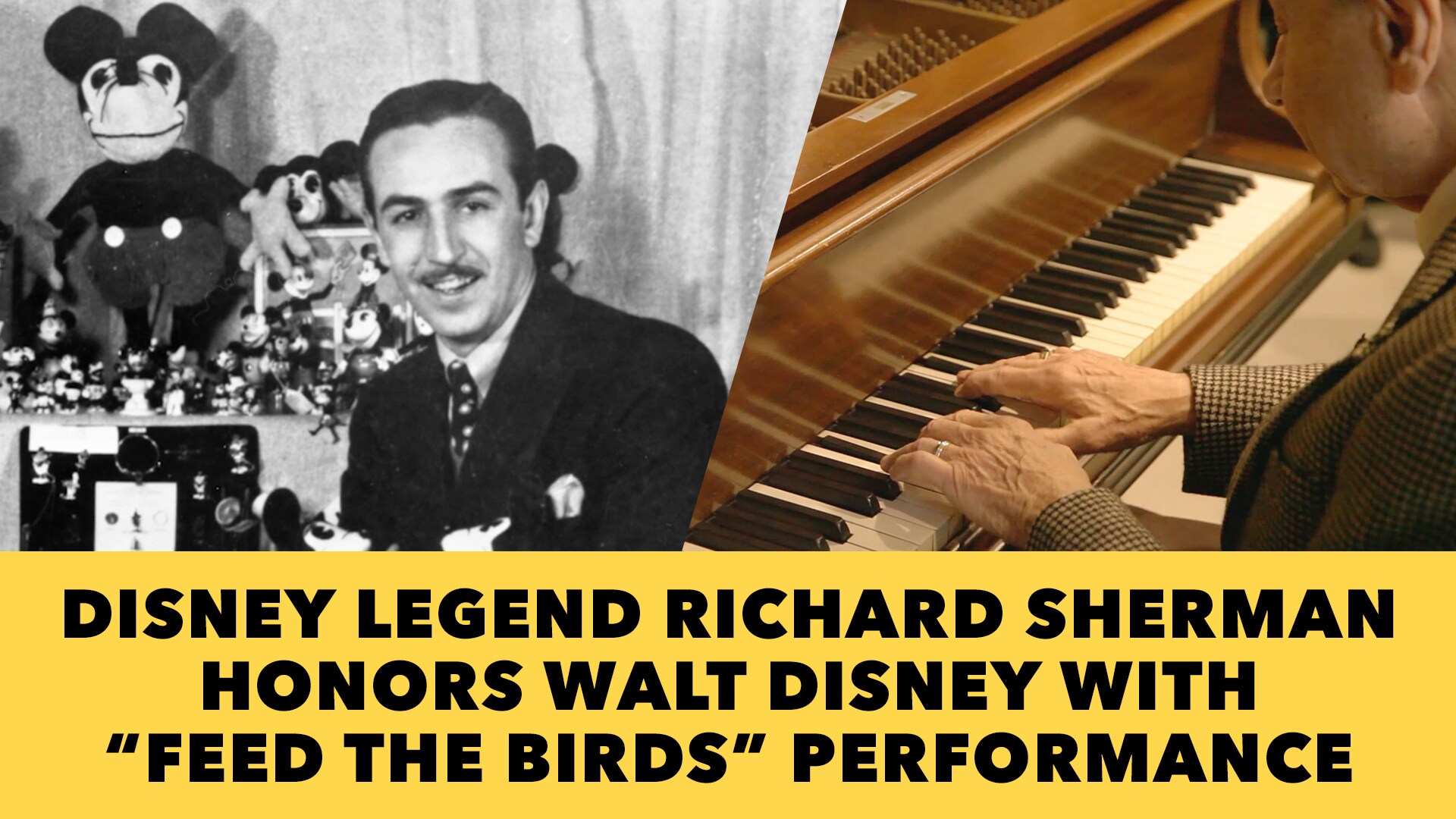 Disney Legend Richard Sherman Honors Walt Disney with “Feed the Birds” Performance