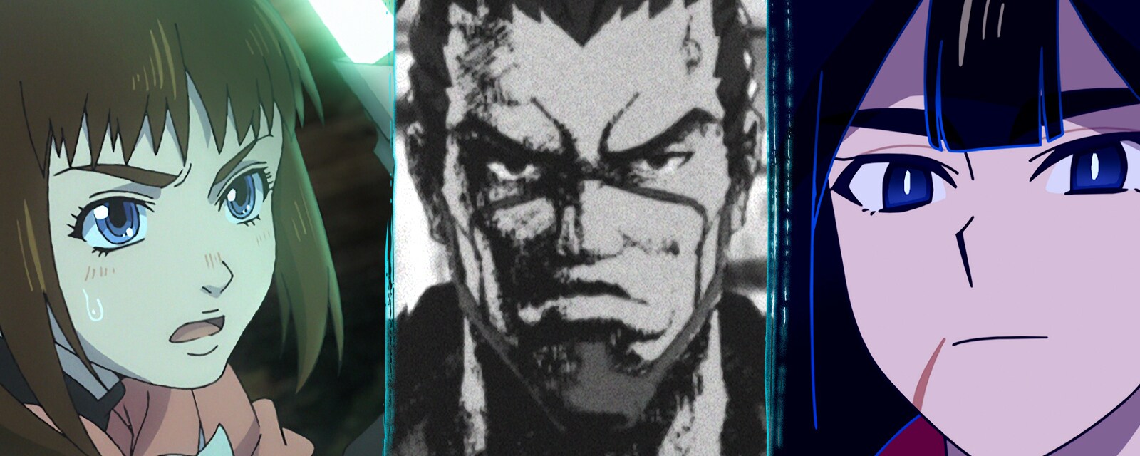 Scene from Star Wars: Visions featuring Lah Kara, the Ronin, and F.