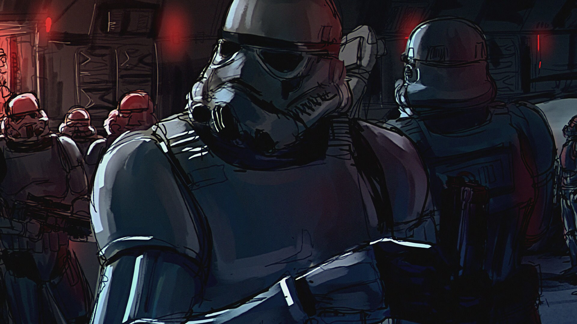 Usually background characters without names or faces, the short puts stormtroopers front and cent...
