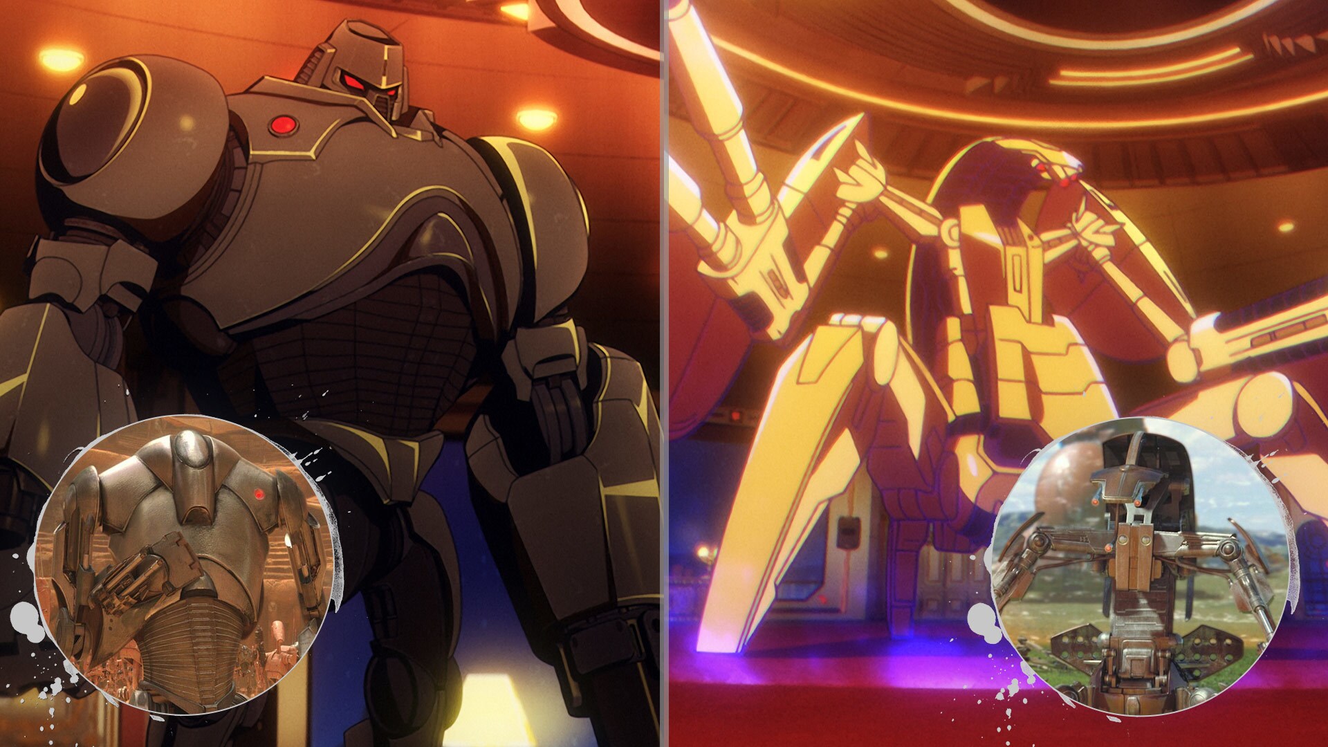 The short pays homage to two fan-favorite prequel droid designs — the B2 battle droid and the dro...