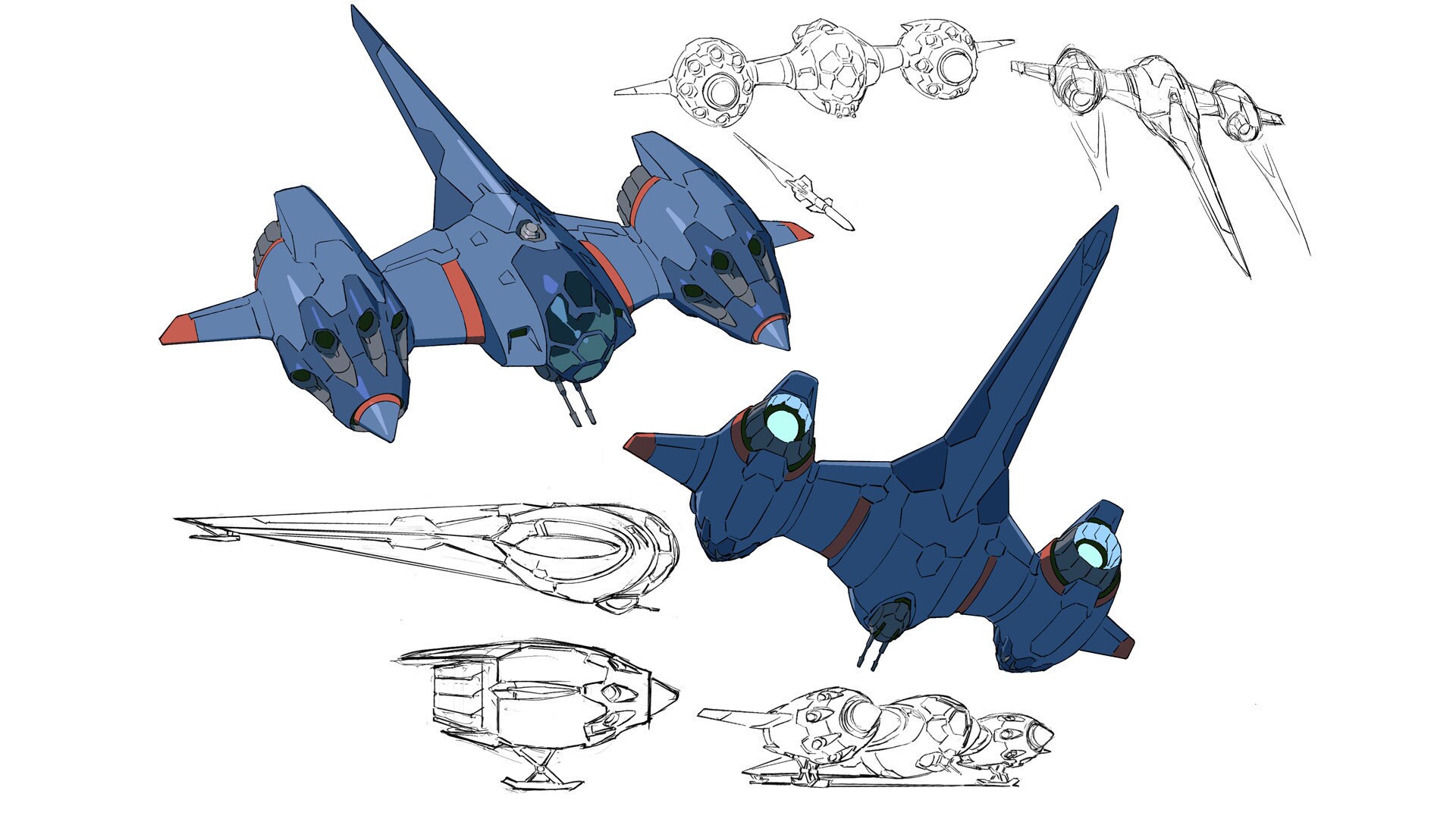 The bounty hunter’s ship blends traditional Star Wars design elements with anime favorites, like ...