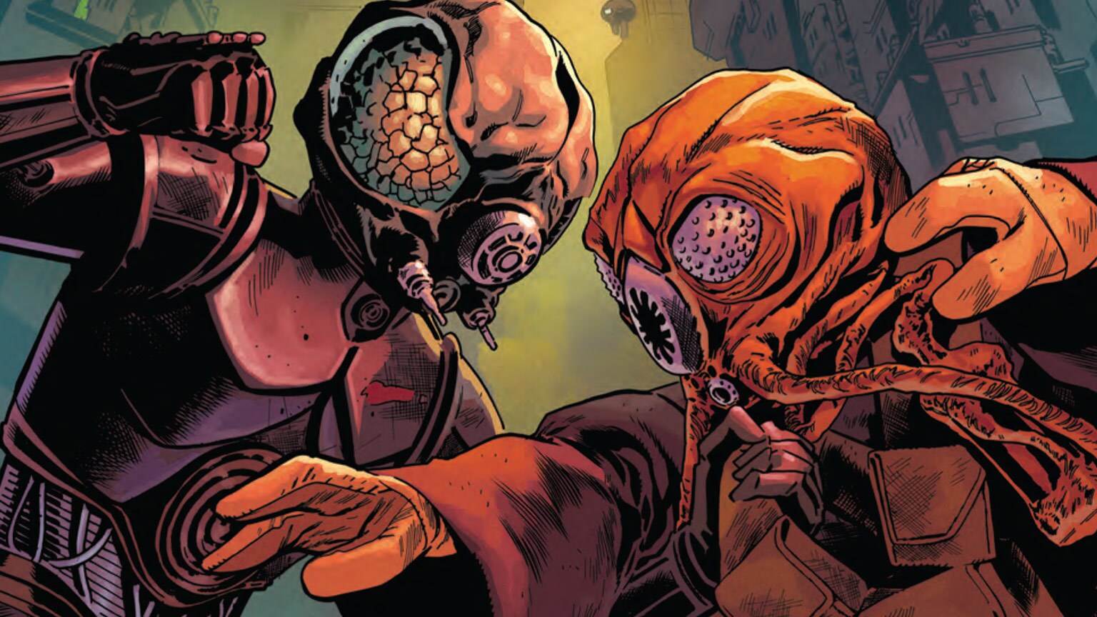 A Deadly Duo Rises in Marvel’s Star Wars: War of the Bounty Hunters: 4-LOM & Zuckuss #1 - Exclusive Preview