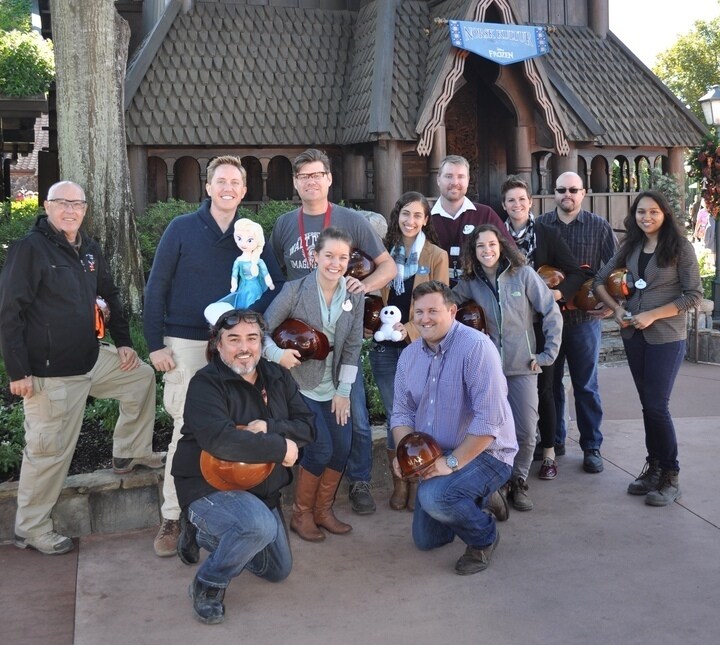 Walt Disney Imagineers working on the new ‘Frozen Ever After’ and ‘Royal Sommerhus’ attractions a...