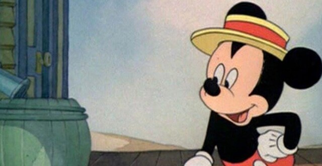 mickey mouse with hat