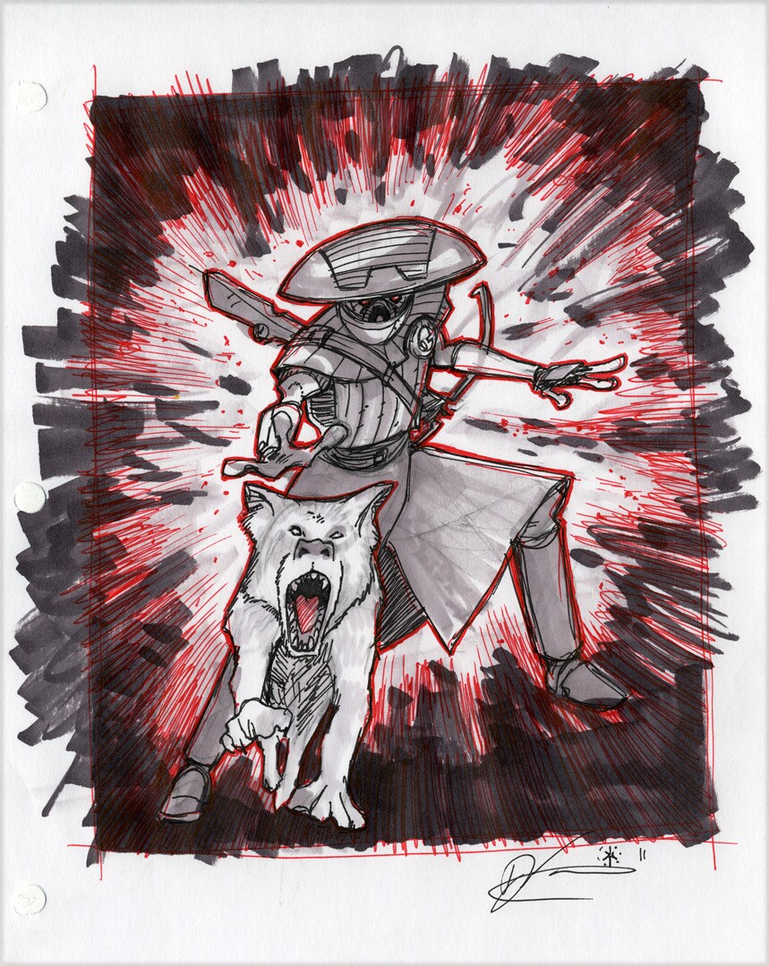 Concept art of Embo and Marrok from The Clone Wars by Dave Filoni.