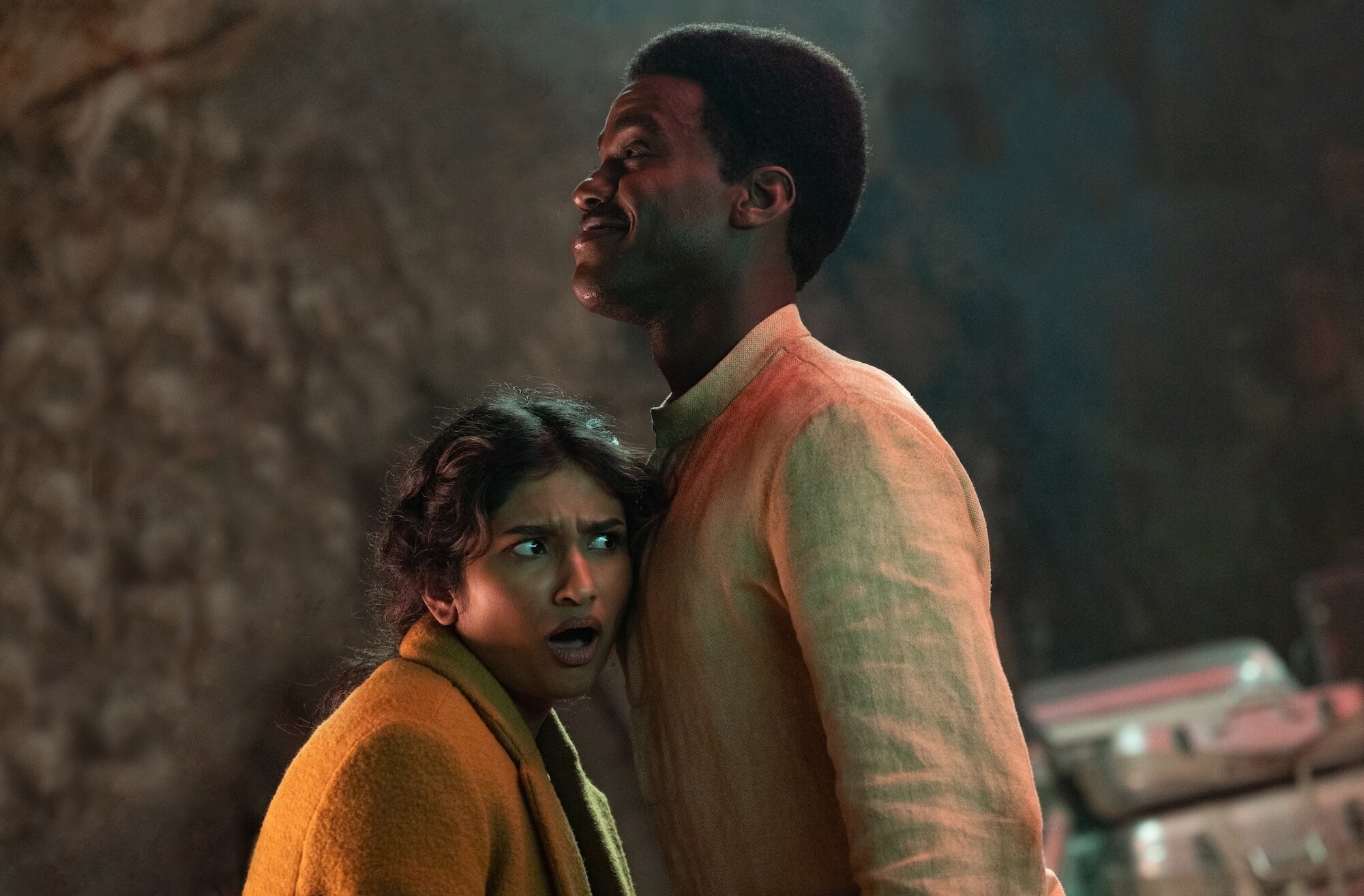 Picture Shows: Belinda Chandra (Varada Sethu) The Doctor (Ncuti Gatwa) Maxine Howells/BBC Studios/Disney/Bad Wolf