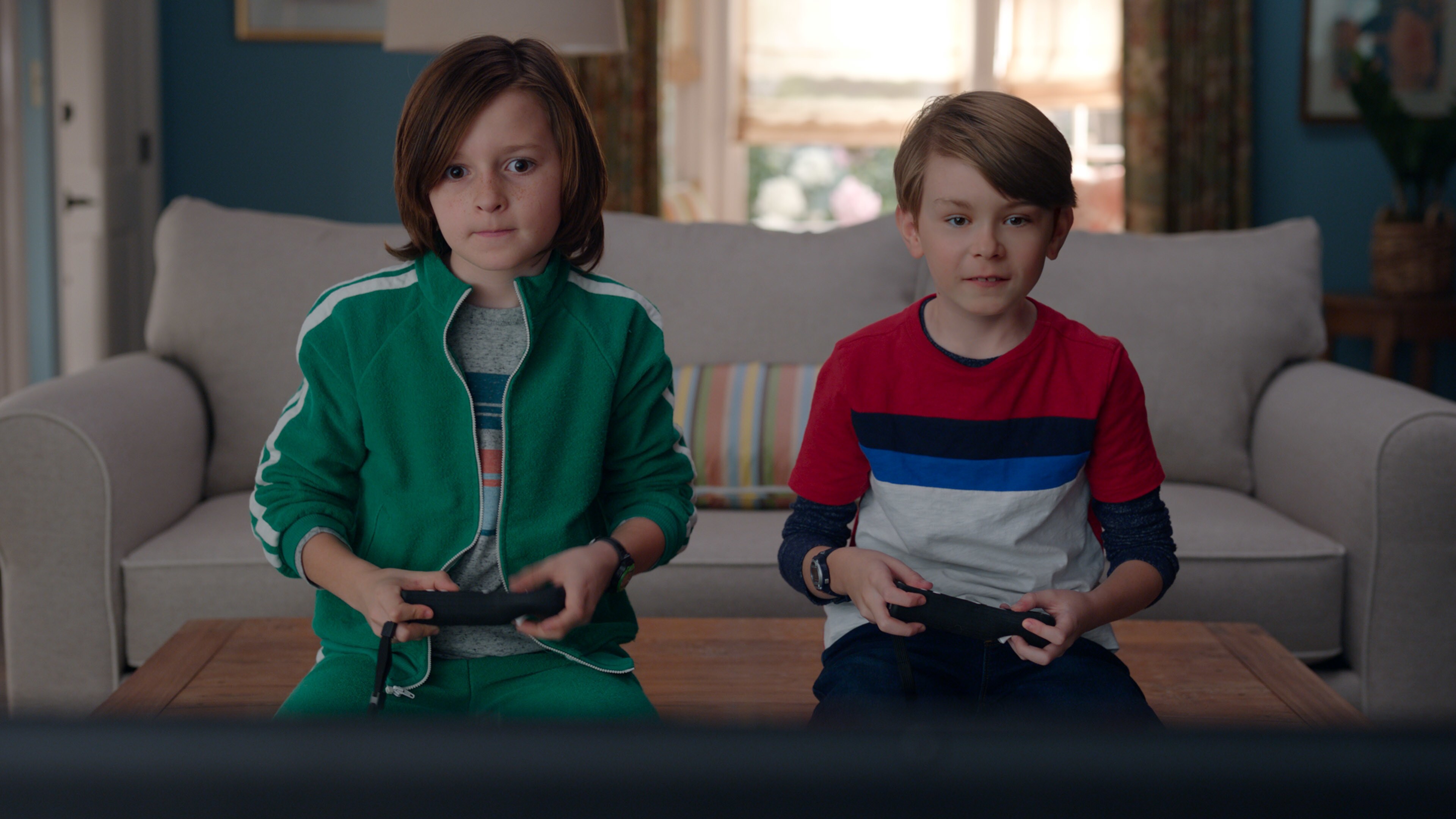 (L-R): Jett Klyne as Tommy, Julian Hilliard as Billy in Marvel Studios' WANDAVISION exclusively on Disney+. Photo courtesy of Marvel Studios. ©Marvel Studios 2021. All Rights Reserved.