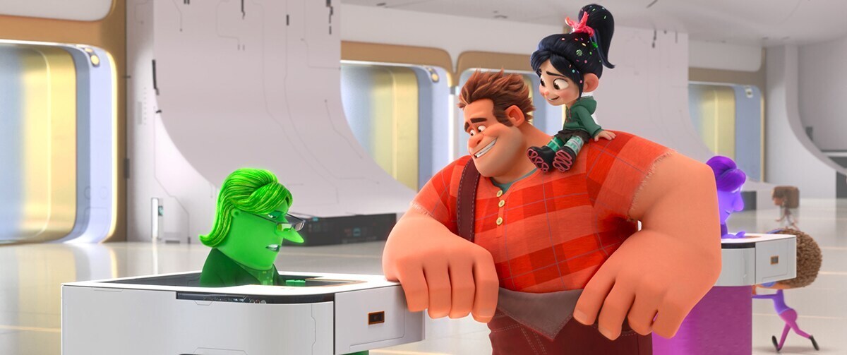 Ralph and Vanellope from Wreck-it Ralph: Ralph Breaks the Internet