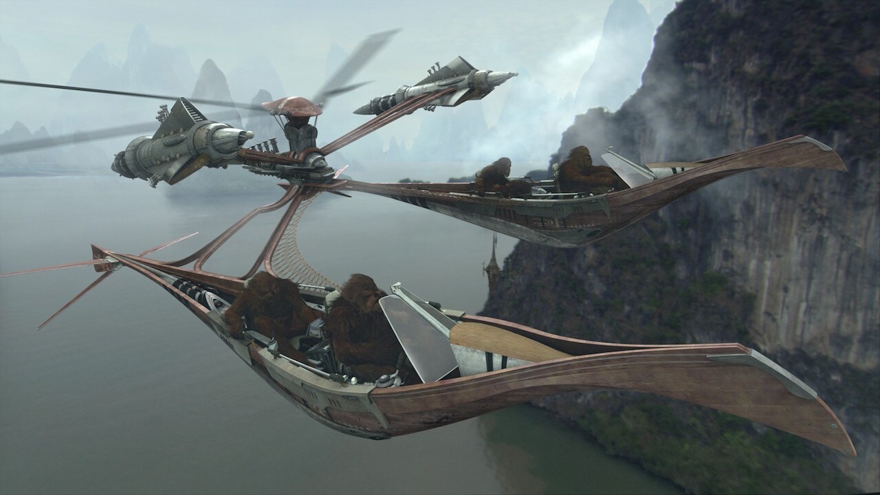 The Wookiee defense of Kashyyyk depended on not just strength but also the species’ ingenuity. Th...