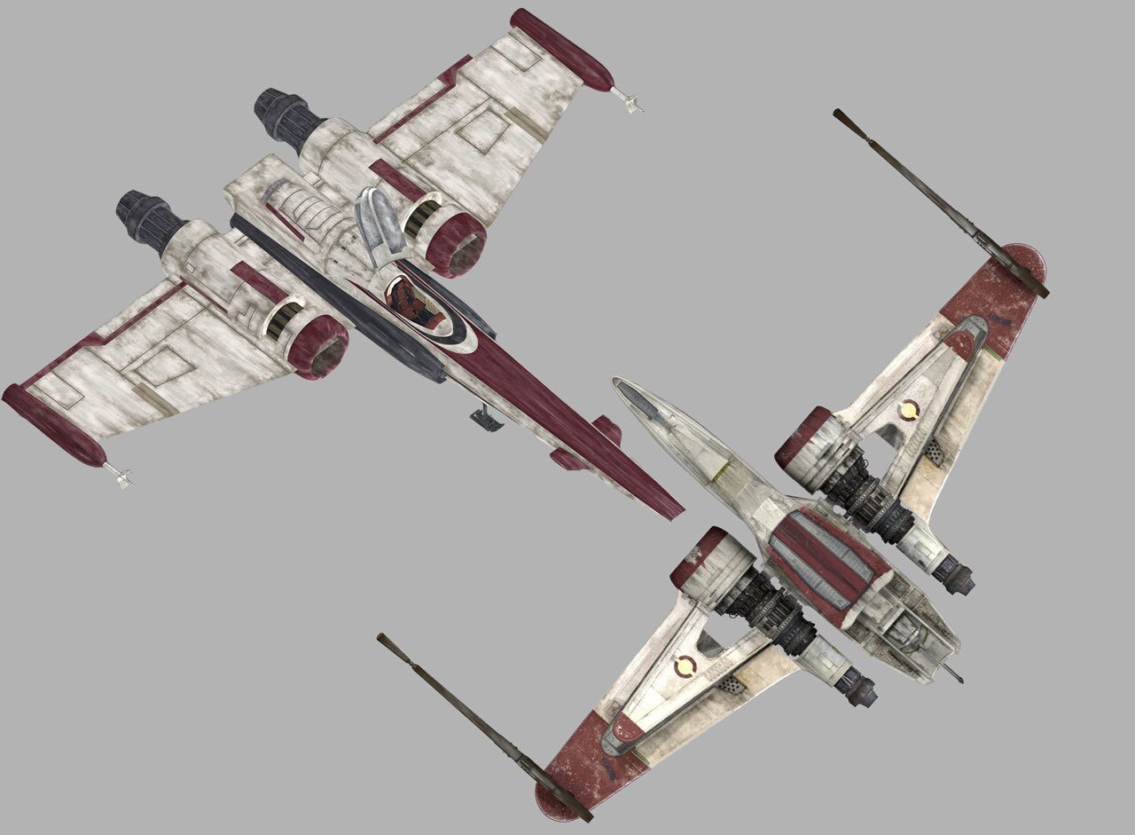 The X-wing fighter was designed to incorporate lessons learned in assessing the performance of Cl...