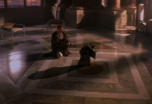 Yoda walking