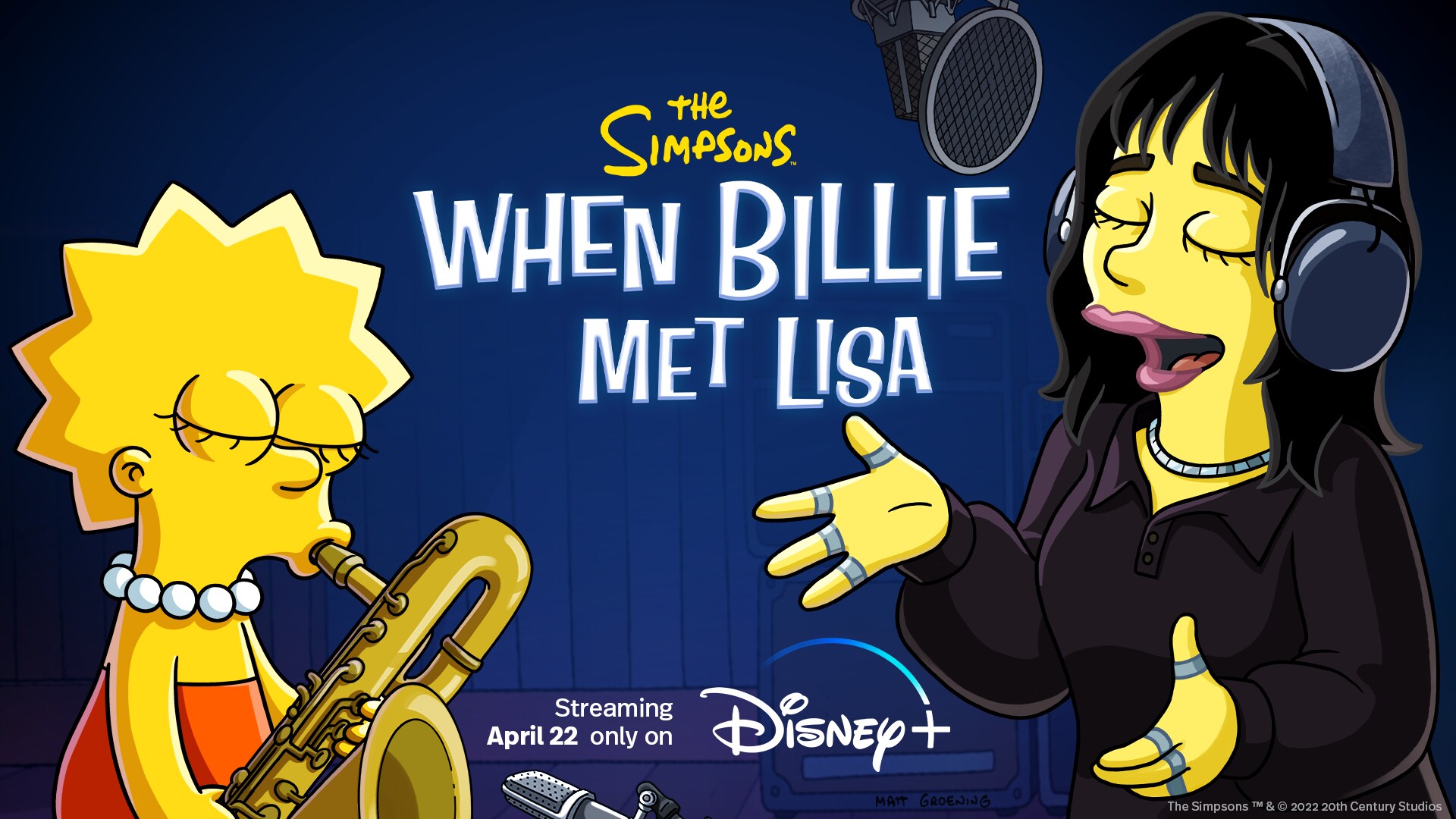 The Simpsons: When Billie Met Lisa Key Art - Horizontal