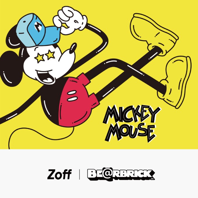Zoff × BE@RBRICKによるスペシャルデザイン♪ミッキーがモチーフ
