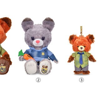 ユニベア　ズートピア　キーチェーン　ぬいぐるみ ユニベアシティ『ズートピア』シリーズ一部アイテムの追加生産決定の